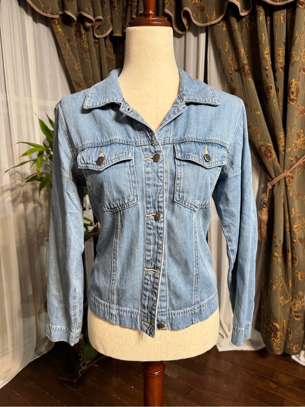 Coldwater Creek Light Blue Denim Jean Jacket
